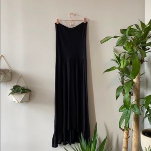 Two-in One black tube dress/skirt.